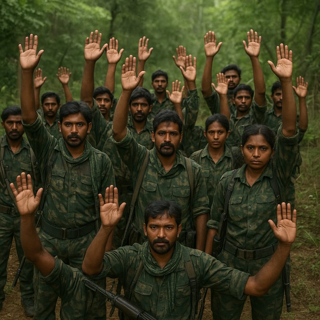 16 Naxals Surrender in Chhattisgarh